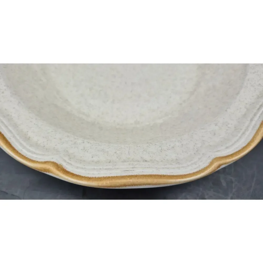 Vintage Mikasa Garden Club Stoneware Serving Bowl 8.5x2